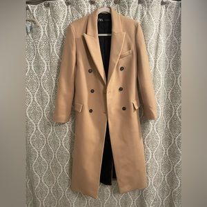 ZARA camel peacoat